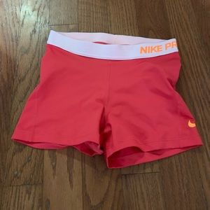 EUC Pink Nike Pro shorts
